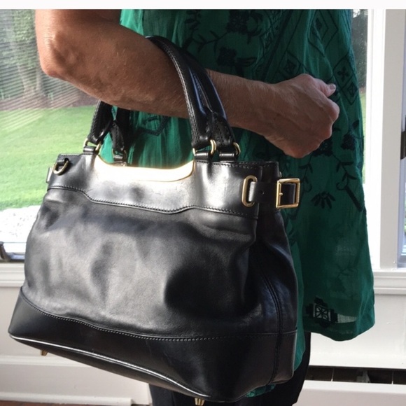 💝 Burberry Black Leather Handbag - Picture 2 of 7